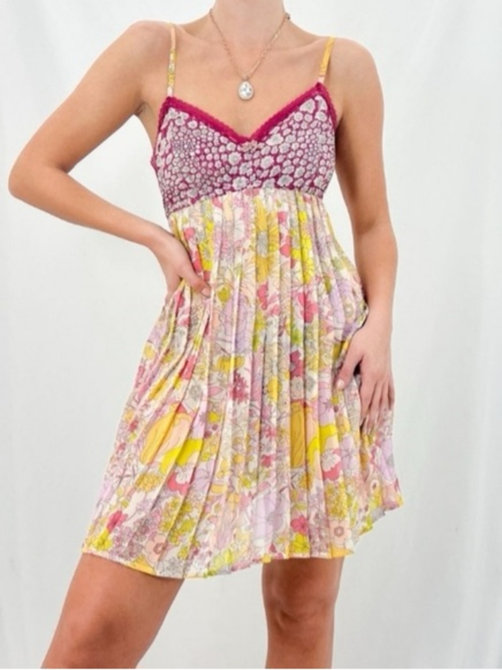 Liberty Of London for target size XS cute floral mini dress or long tank